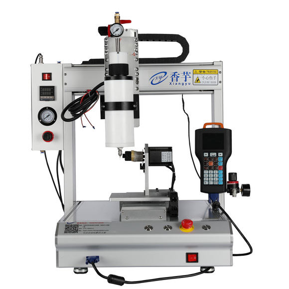 300mL加熱四軸旋轉平臺點膠機